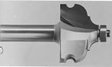 3280 CARBIDE-TIP FRENCH PROVINCIAL MOLDING ROUTER BIT W/BB 1-3/4 LG DIA X 1-1/8" CL X 1/4" BEAD