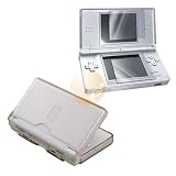 Clear Glitter Hard Crystal Case + 2-LCD Kit Reusable Screen Protector for Nintendo DS Lite NDSL