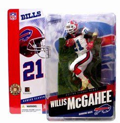McFarlane NFL Series 11 Willis McGahee in Buffalo Bills White Jersey with White Pants Chase Variant Rookie Figure