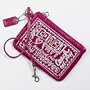 Coach Poppy Signature Patent Wristlet Case Bag for IPOD Magenta