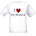 I LOVE VICTORIA - Name-series - White T-shirt