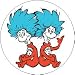DR SEUSS Suess - THING 1 and THING 2 - Logo Symbol Pinback Button 1.25