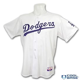 Los Angeles Dodgers Authentic COOL BASE Jersey w 50th Anniversary Patch