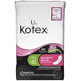 U by Kotex Security Ultra Thin Pads, Long, Unscented, 40 ct. (Pack of 6)