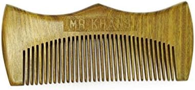 The Original Mr Khans Beard Comb Hand Made- Engraved- Beautifully Crafted- Sandalwood by Mr Khans