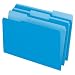 Pendaflex 1531/3BLU Pendaflex 2-Tone File Folders, 1/3 Cut, Top Tab, Legal, Light Blue, 100/Box