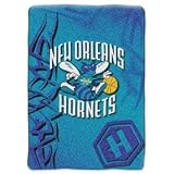 New Orleans Hornets NBA 60" X 80" Royal Plush Raschel Throw Blanket