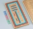 Large 3-Track Color Cribbage Board - Cribbage Sets