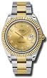 Rolex Datejust Ii Champagne Dial Automatic Stainless Steel And 18kt Yellow Gold Mens Watch 116333cdo from designer Rolex
