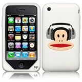 Online - iPhone 3G 3GS White Protective Silicone skin case cover Paul Frank - PF12