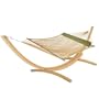Roman Arc Cypress Stand, DuraCord Hammock and Pillow