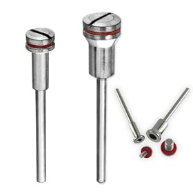 Buy 2pc 1 8-Shank Mandrel Set - For 1 8 & 1 4 Wheel Disc Arbor Holes - Fits Dremel by Pro Tools now!