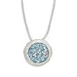 16" Necklace with Ancient Roman Glass and Textured Edge