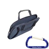 Jet Black Softly Padded Flow Carrying Case with Free Carabiner Key Chain for the Apple iPad Wi-Fi / 3G Model 16GB, 32GB, 64GB