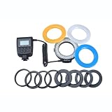Macro LED Ring Flash for Nikon Canon DSLR 4 Diffusers