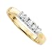 14K Yellow Gold 1/5 ct. Diamond Wedding Band