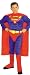 Superhero Superman Super BOY Halloween Costume With Muscle Chest Large Medium Small