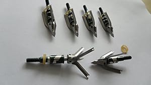 Rotational Broadheads Cut Diameter 2'' for Compound Bow Crossbow Hunting Color Black Pack of 12