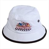 White/black Nascar Bucket Hat