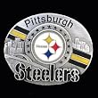 Pittsburgh Steelers 3-D Team Magnet - NFL Football Fan Shop Sports Team Merchandise
