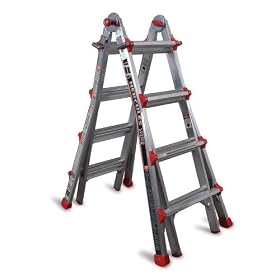 Hercules LS244H Type II 225-Pound Duty Rated Multi-Position Ladder System, 17-Foot