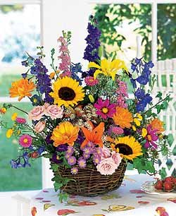 Garden Flower Basket, Shown