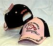 Wicked Women Chopper WWC Cap Biker style Baseball Hat - Pink Barbed design