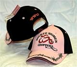 Wicked Women Chopper WWC Cap Biker style Baseball Hat - Pink Barbed design