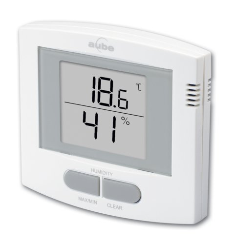 Aube by Honeywell TE513/U Electronic Indoor Thermometer and Humidistat, White