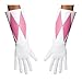 Disguise Women's Pink Ranger Adult Gloves Costume Accessory