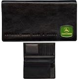 John Deere Leather Checkbook Cover