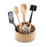 Pampered Chef Bamboo Tool Turn-About Utensil Organizer