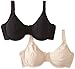 Fruit of the Loom Women's Cotton Stretch Extreme Comfort Bra, 2-Pack
