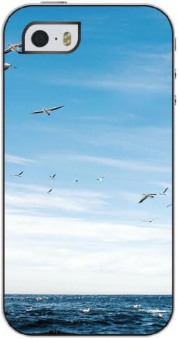 OUO Snap on Hard Protective Case Cover Iphone 5 5s with Unique Design of Seagull in Clear Blue Sky
