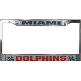 Miami Dolphins Chrome License Plate Frame