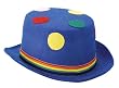 Blue Derby Clown Hat - Adult Std.