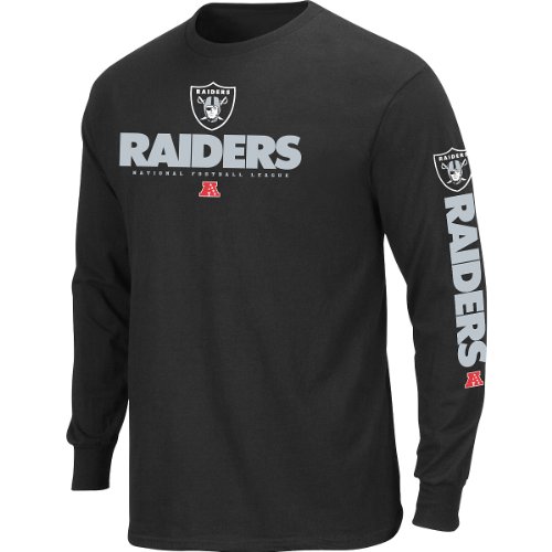 Oakland Raiders Primary Receiver Long Sleeve T-Shirt Extra Large