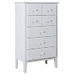 Country Lane Vintage White 5-Drawer Chest