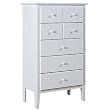 Country Lane Vintage White 5-Drawer Chest