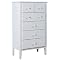 Country Lane Vintage White 5-Drawer Chest