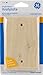 GE 40061 Blank Wall Plate, Unfinished Wood