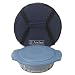 Anchor Hocking 3-Piece 2-Quart Sculpted Baking Dish with Slate Blue Plastic Lid and Blue Tote.