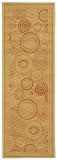 Safavieh CY1906-3201 Courtyard Collection Natural and Terracotta Indoor/Outdoor Area Runner, 2-Feet 4-Inch by 9-Feet 11-Inch