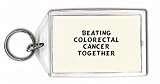 Beating Colorectal Cancer Together Keychain