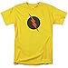 Justice League of America DC Comics Reverse Flash Black Logo Adult T-Shirt (Small)