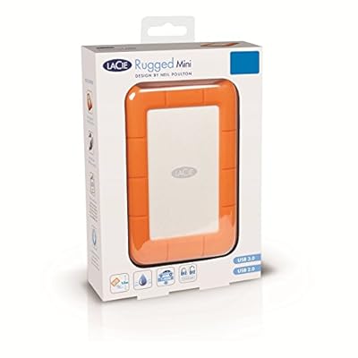 LaCie Rugged 500 GB USB 3.0 Mini Disk Portable Hard Drive