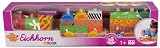 Eichhorn 100002223 - Color Holzzug, 20-tlg., inklusive 17 Bausteinen, 41 cm