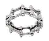 SilverBin Sterling Silver High Polish Industrial Gear Band Ring