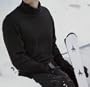 MEN'S COMBED COTTON EURO DESIGN SKI TUTRLENECK: FREE SHIPPING
