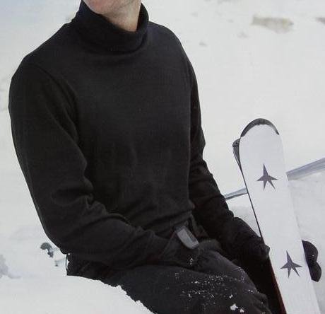 MEN'S COMBED COTTON EURO DESIGN SKI TUTRLENECK: FREE SHIPPING
